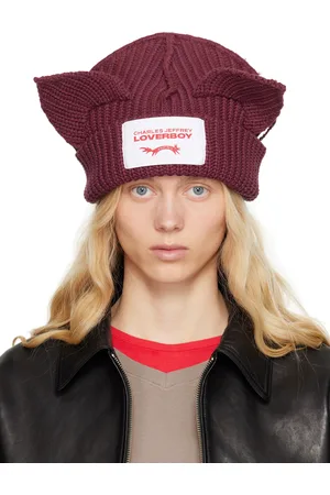 Charles Jeffrey Loverboy White Chunky Rabbit Beanie