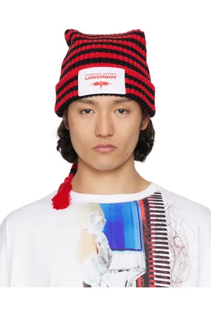 Charles Jeffrey Loverboy Red & Black Sloppy Giuseppe Beanie