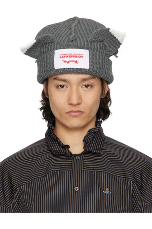 Charles Jeffrey Loverboy Gray Chunky Ears Beanie
