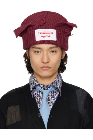 Charles Jeffrey Loverboy Burgundy Chunky Ears Beanie