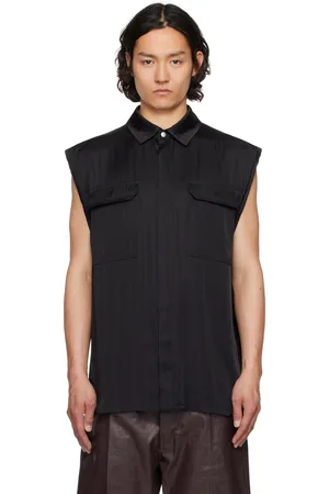 Rick Owens Black Hollywood Jumbo SL Overshirt