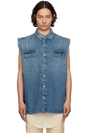 Rick Owens Indigo Hollywood SL Tommy Jumbo Denim Overshirt