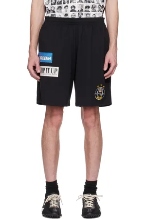 MARTINE ROSE Black Football Shorts