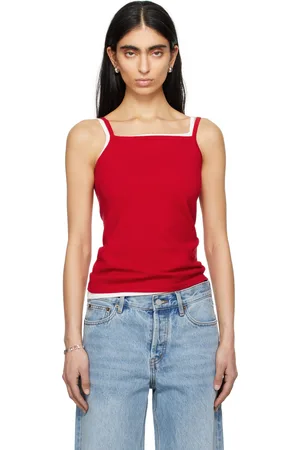 Still Here Red Square Tank Top