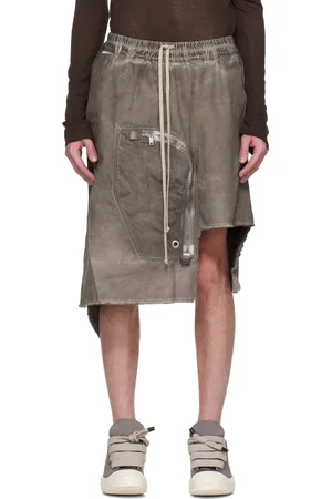 Rick Owens Gray Hollywood Dracca Skirt