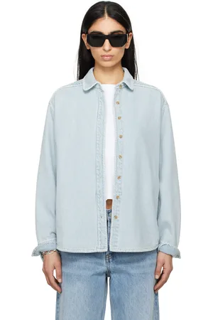 Still Here Blue Western Denim Shirt