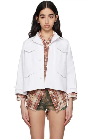 R13 Boxy Army Denim Jacket
