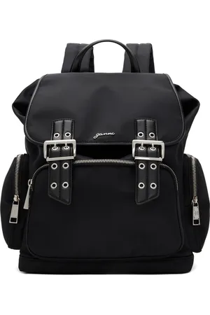 Ganni Black Bucky Nylon Backpack