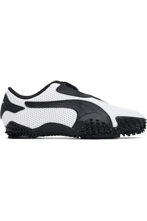 PUMA White & Black Mostro Perforated Sneakers