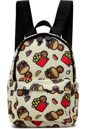 BAPE Kids Off-White Fast Food All Print Pattern Mini Backpack