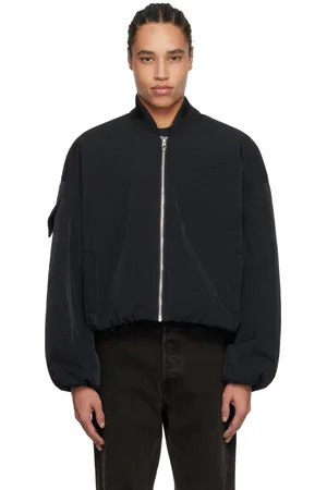 Ganni Twill Oversized Short Bomber Jacket