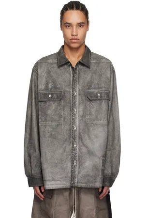 Rick Owens Gray Hollywood Jumbo Overshirt