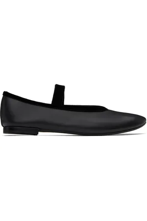 Repetto Black Lilouh Rubber Sole Mary Jane Ballerina Flats