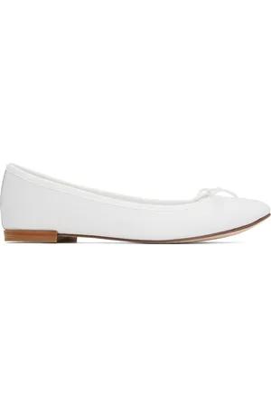 Repetto White Cendrillon Ballerina Flats