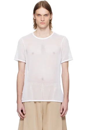 Lacoste White Runway Mesh T-shirt