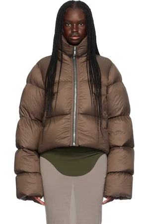 Rick Owens Brown Porterville Turtle Down Jacket