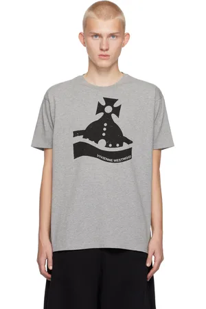 Vivienne Westwood Gray Sunken Orb Classic T-Shirt