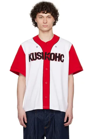 Kusikohc Red & White Baseball Shirt