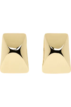 ANINE BING Curved Rectangle Earrings