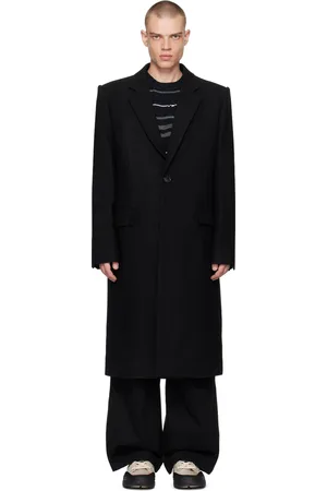 JUUN.J Black Single-Breasted Coat