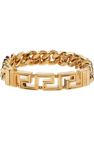 VERSACE Gold Greca Chain Bracelet