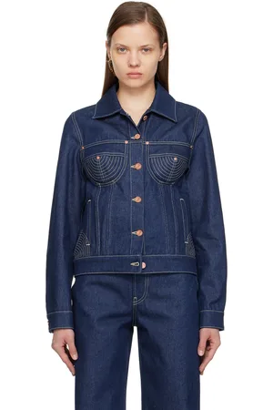 Jean Paul Gaultier Indigo Paneled Denim Jacket