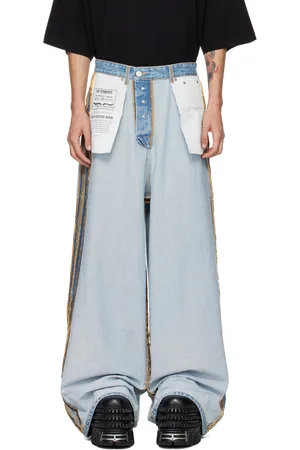 Vetements Blue Inside Out Big Shape Jeans