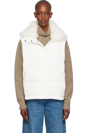 YVES SALOMON White Ultralight Down Jacket