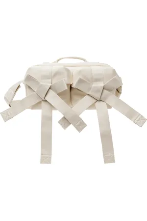 Simone Rocha Off-White Beaded Classic Bow Crossbody Bag