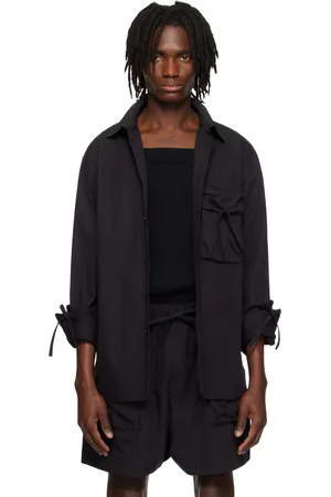 Simone Rocha Black Bow Detail Workwear Shirt