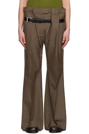 Acne Studios Brown Belt Trousers