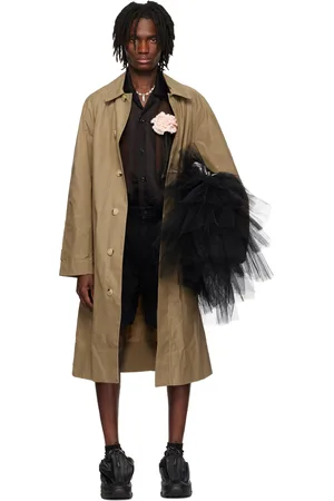 Simone Rocha Beige Car Trench Coat