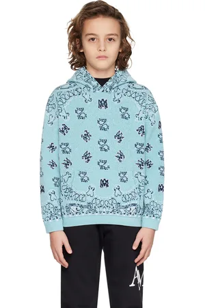 AMIRI Kids Blue Bandana Hoodie