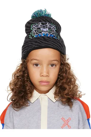 Kenzo Kids Gray Paris Tiger Beanie