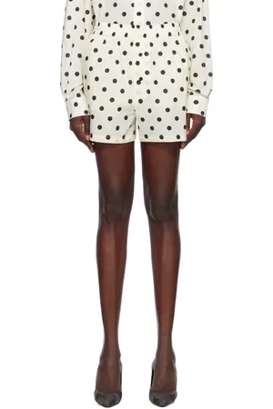 Moschino Off-White Allover Polka Dots Shorts