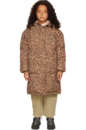 Wynken Kids Tan Animaux Long Down Coat