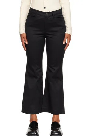 Proenza Schouler Black White Label Cotton Trousers