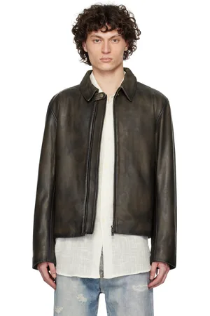 Holzweiler Brown Cillian Leather Jacket