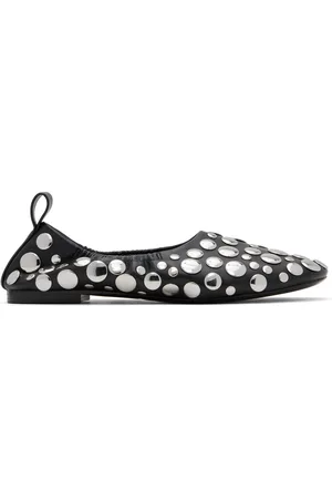 SIMON MILLER Black Studded Riad Ballerina Flats