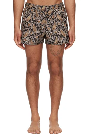 Isabel Marant Black & Brown Vicente Swim Shorts