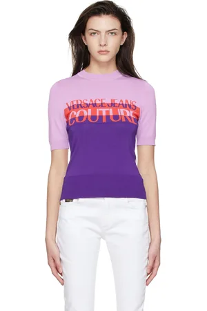 VERSACE Purple Viscose Sweater