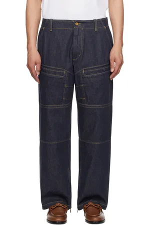 Moncler Mercedes-Benz by NIGO Blue Paneled Jeans