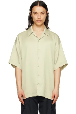 Cornerstone Green Scalloped Shirt