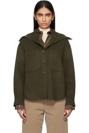 Joseph Khaki Light Double Face Henri Jacket