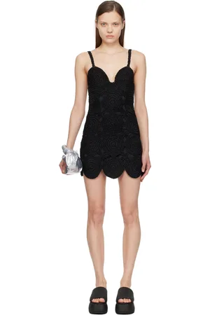 SIMON MILLER Black Zip Minidress
