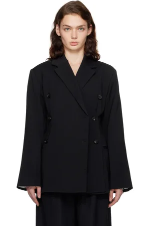 CO Black Layered Double Breasted Blazer