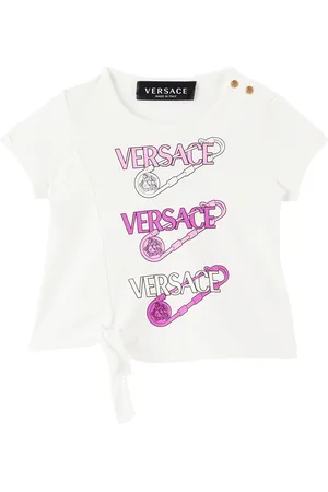 VERSACE Baby White Safety Pin T-Shirt