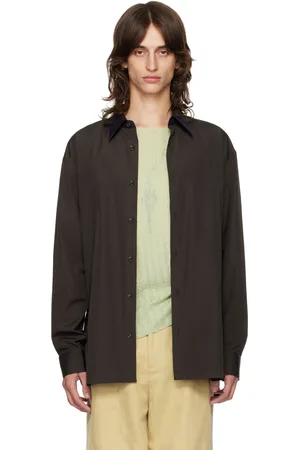 DRIES VAN NOTEN Brown Relaxed Shirt