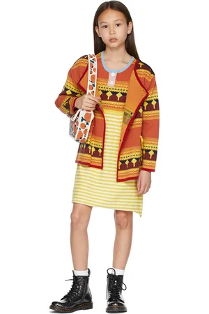 Ligne Noire Kids & Orange Jacquard Little Dress