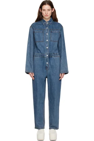 SIMON MILLER Blue Penny Denim Jumpsuit